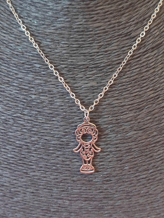 Gargantilla / collar acero "Lucy" inspiración Polly Pocket