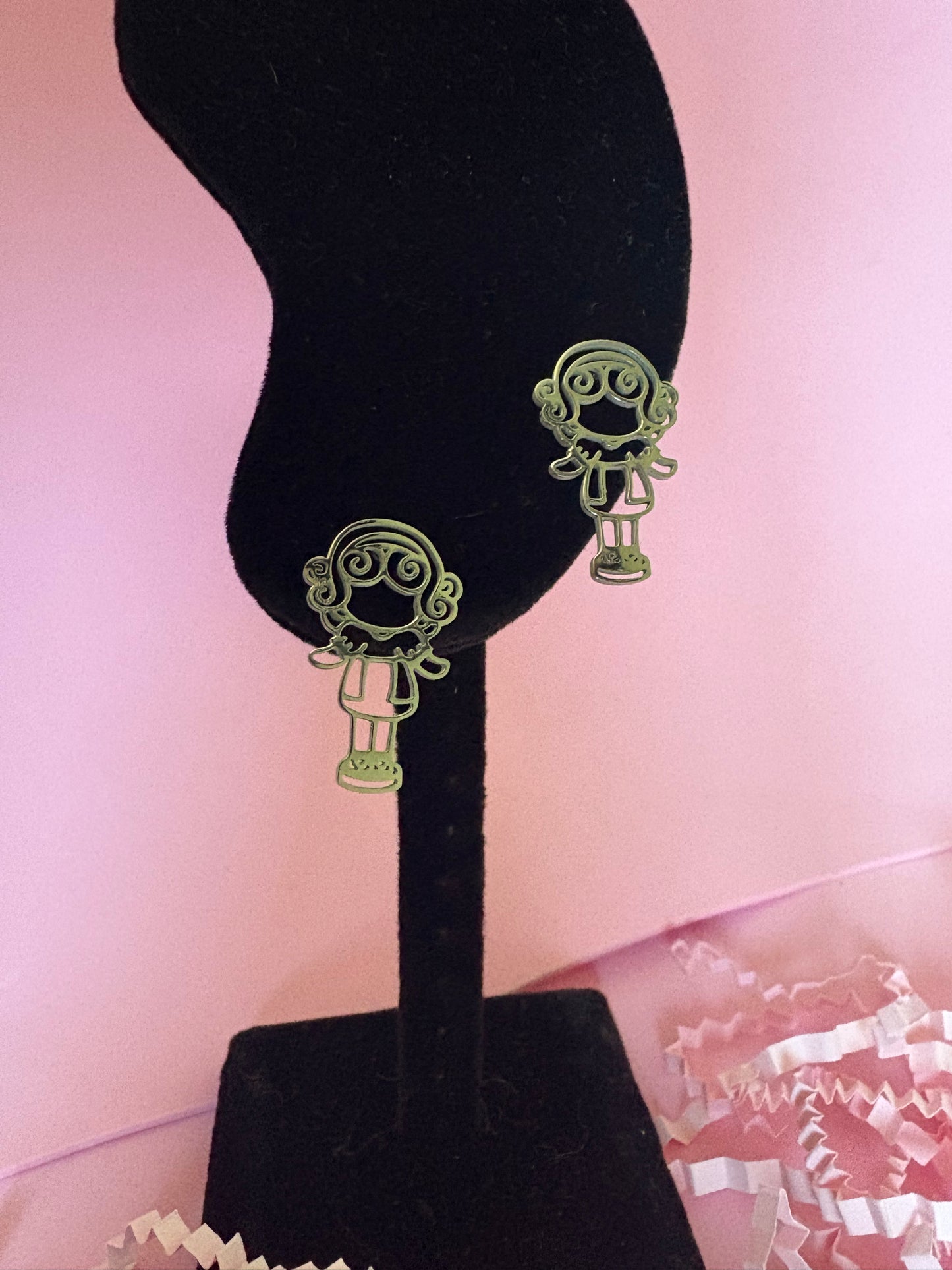 Pendientes "Mistery" inspiración Polly Pocket