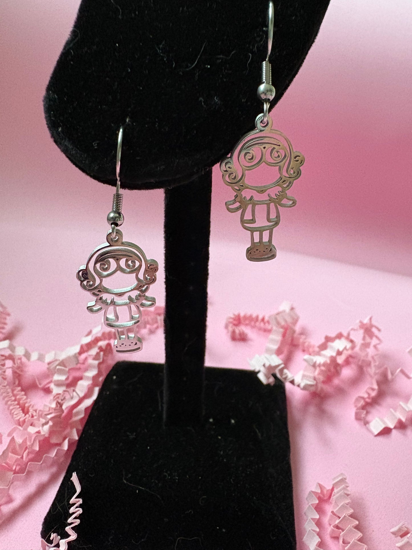 Pendientes "Mistery" inspiración Polly Pocket