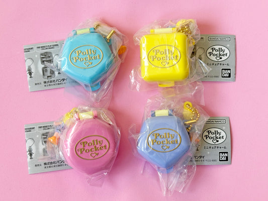 Lote de 4 gashapon llavero mini Polly Pocket