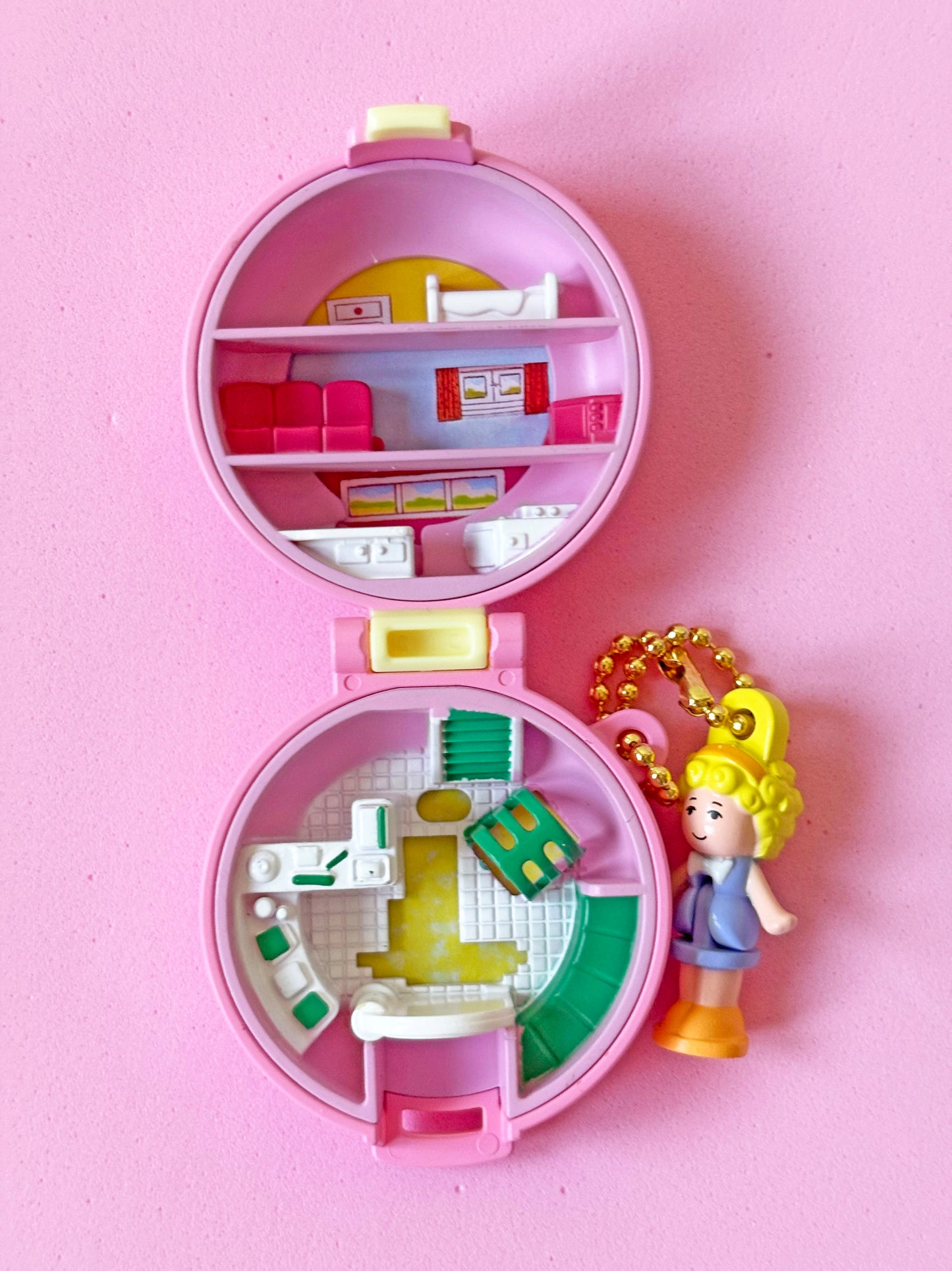 Lote de 4 gashapon llavero mini Polly Pocket
