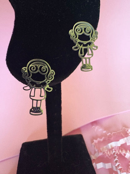 Pendientes "Mistery" inspiración Polly Pocket