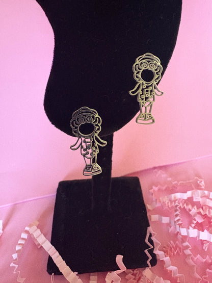 Pendientes "Lucy" inspiración Polly Pocket